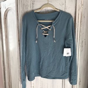 Beyond Yoga Lace up pullover